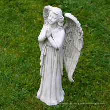 Garden Decoration Stone Carving Life Size Marble Praying Angel Statue